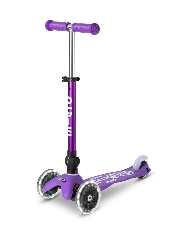Mini Micro Deluxe LED Foldable 3 Wheel Scooter