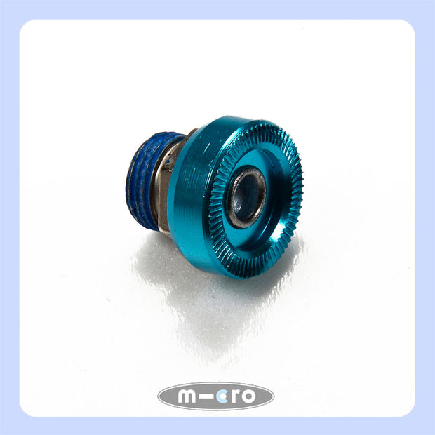 blue push button