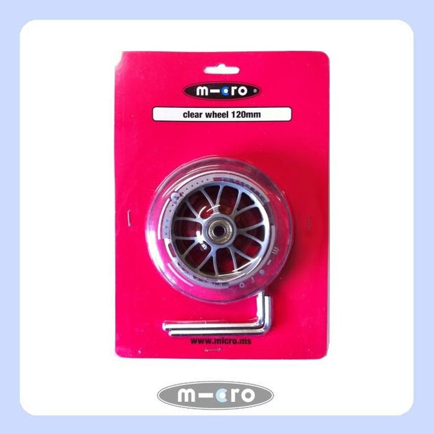 120mm Wheel incl Bearings - Clear
