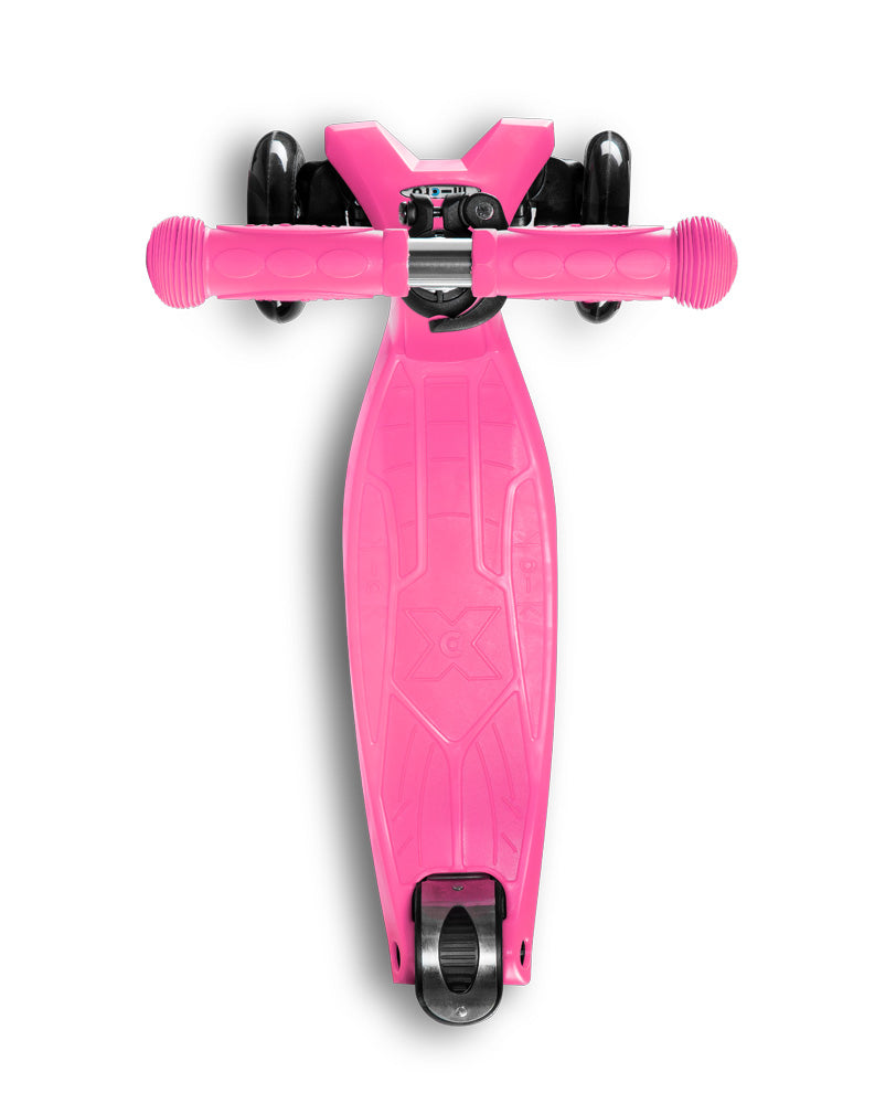 pink maxi classic 3 wheel kids scooter deck view