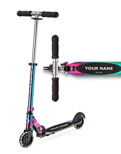 personalised neochrome sprite kids scooter