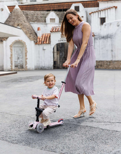 Micro Rock & Go Mini Deluxe LED 3 Wheel Scooter