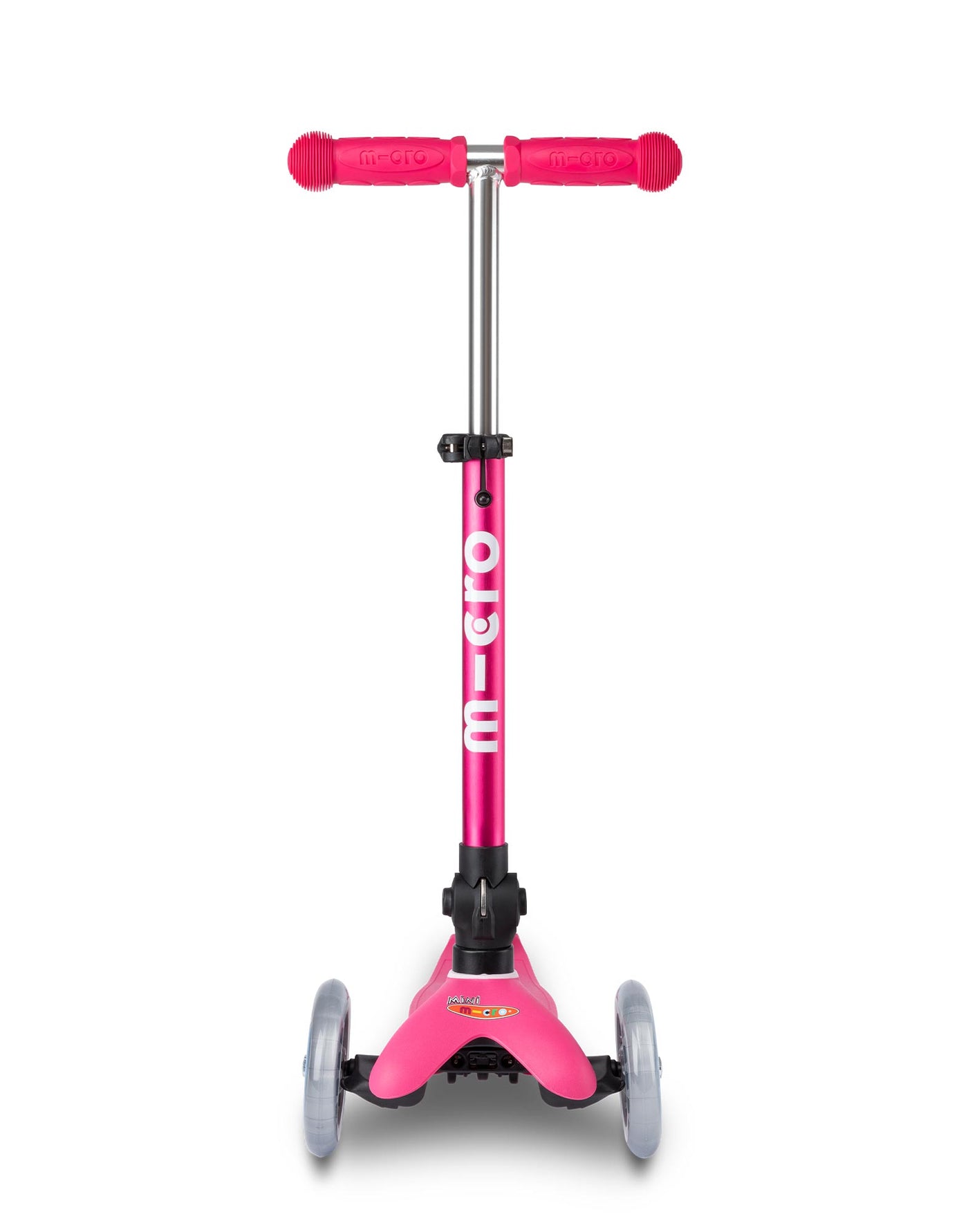 mini micro deluxe foldable pink scooter front