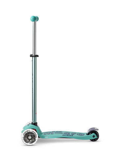 Maxi Micro Deluxe Eco LED Kids Scooter mint side