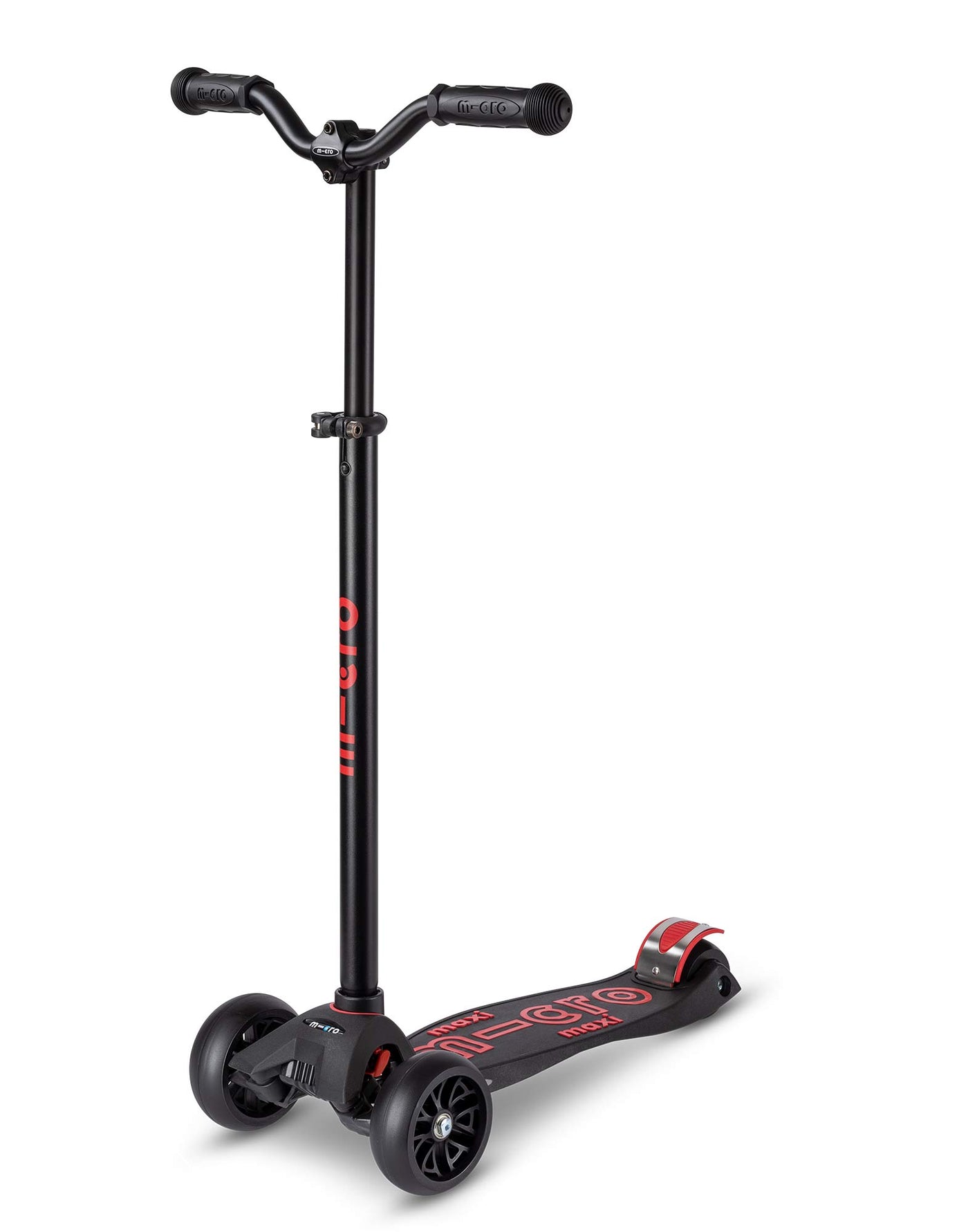black maxi deluxe pro 3 wheel scooter