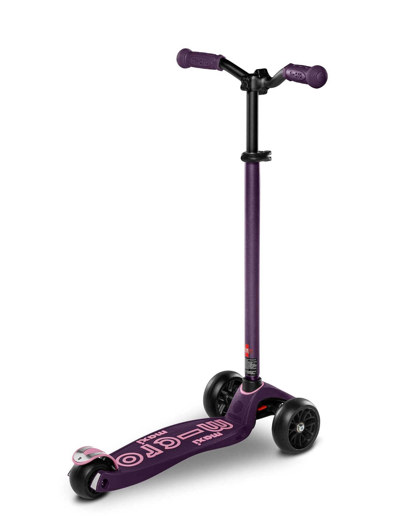 deep purple maxi deluxe pro 3 wheel scooter rear