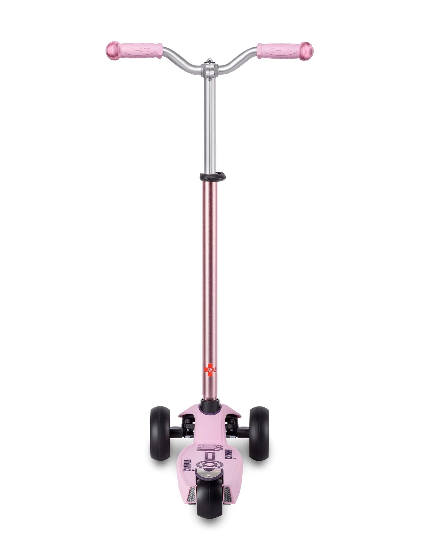 rose pink maxi deluxe pro kids 3 wheel scooter rear