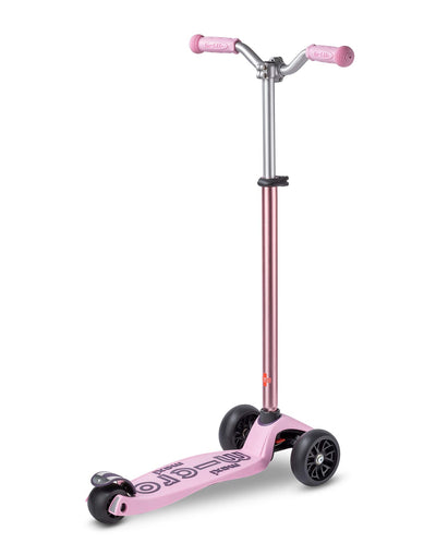 rose pink maxi deluxe pro kids 3 wheel scooter rear angle