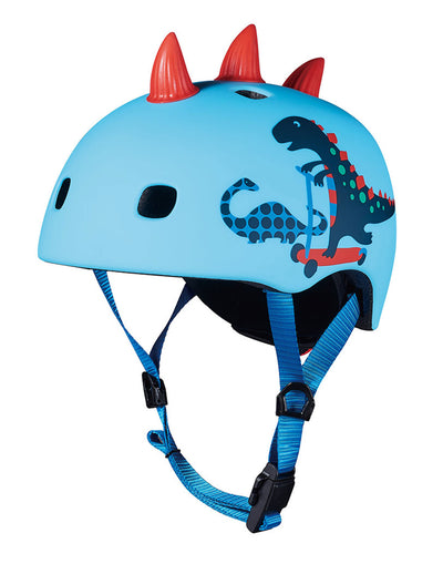 toddler and kids scooter and bike helmet dinosaur with spikes