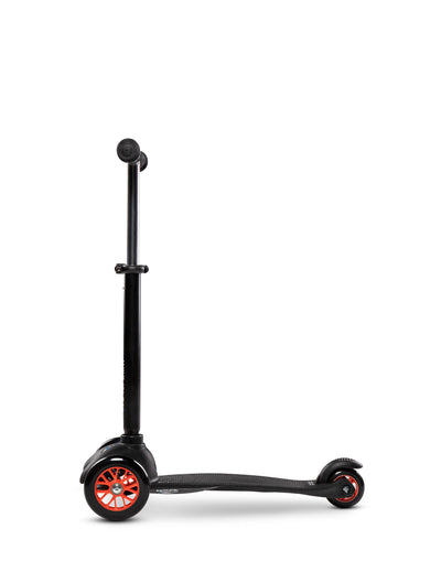 bmw micro mini2go toddler 3 wheel scooter black orange side view