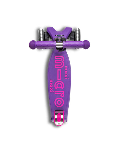purple maxi deluxe led 3 wheel scooter deck