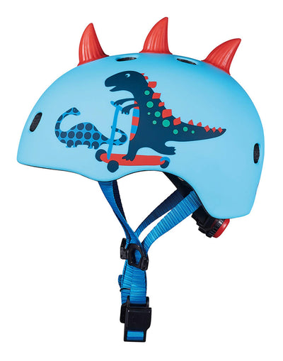 awesome dinosaur 3d scooter and bike helmet side on