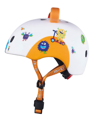 micro scooters monster kids helmet side view