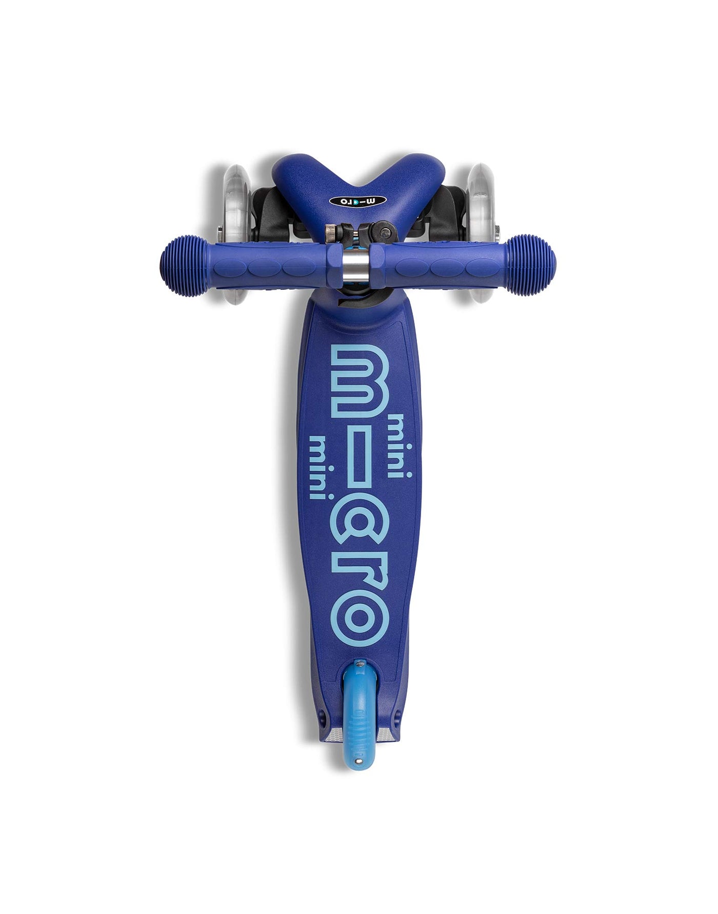 blue mini deluxe 3 wheel scooter deck