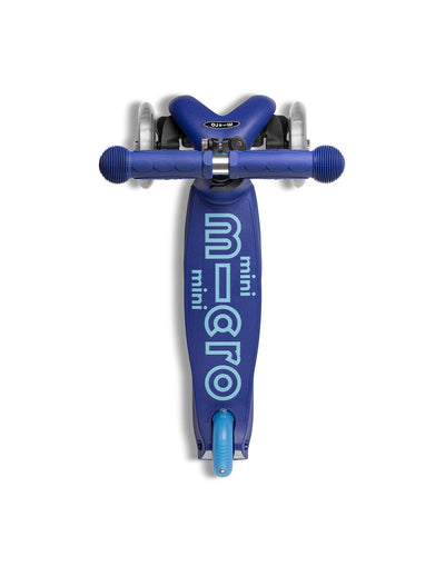 blue mini deluxe 3 wheel scooter deck