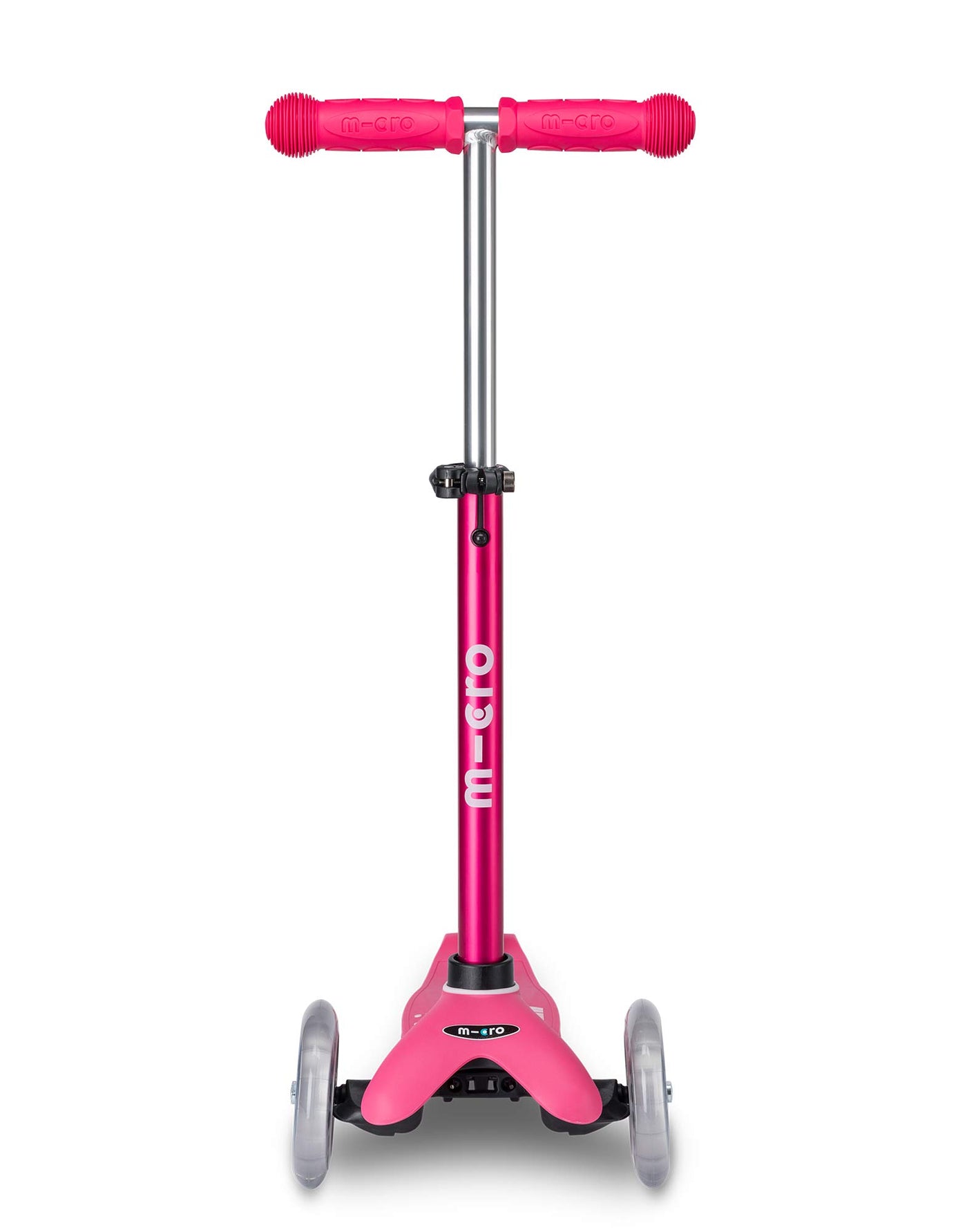pink mini deluxe 3 wheel scooter front