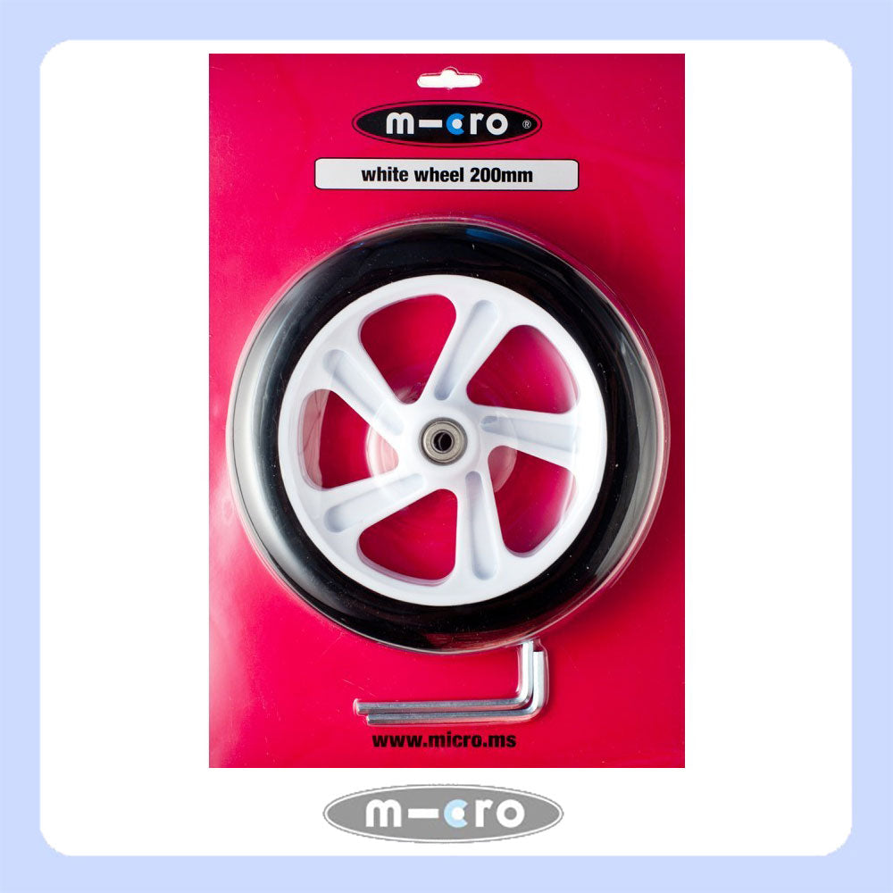 200mm Wheel - White