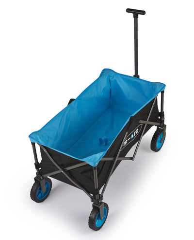 blue and black classic beach wagon with removable lining