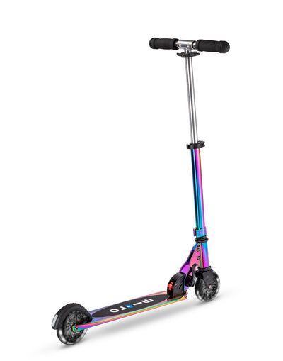 neochrome sprite kids 2 wheel led scooter rear view