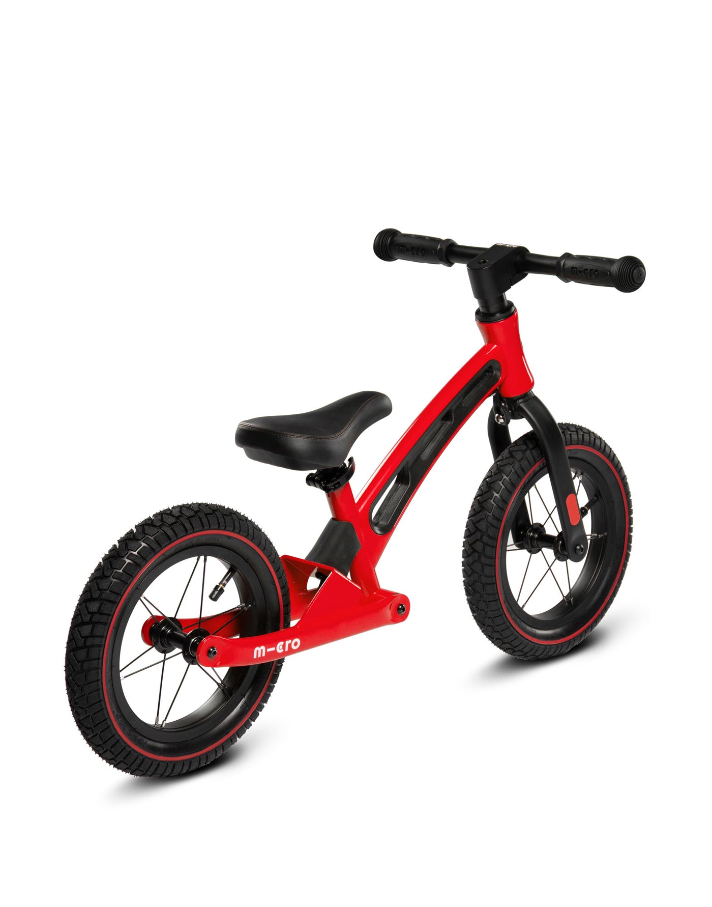 red toddler balance bike deluxe rear view
