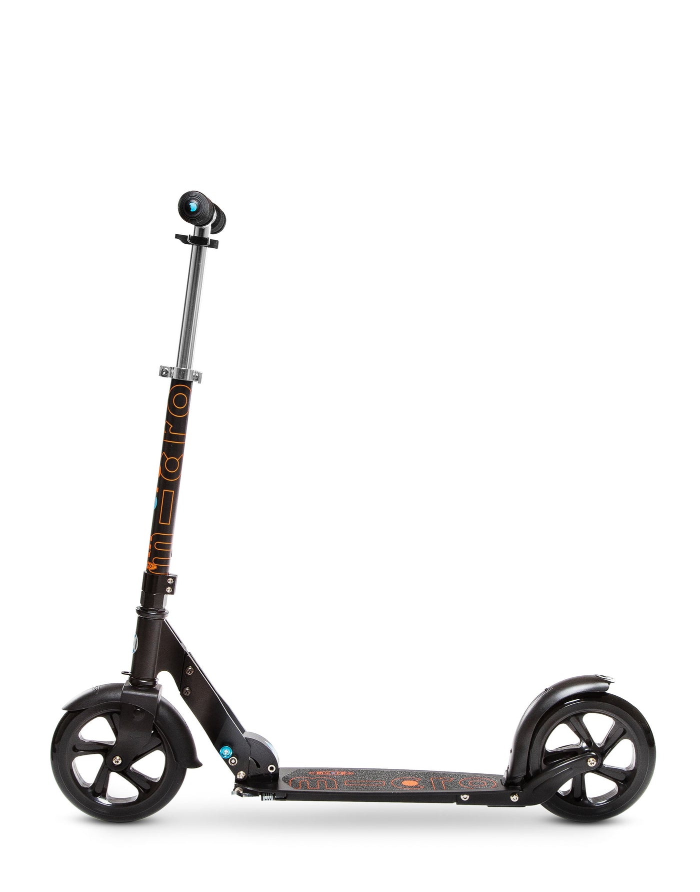 black classic adult 2 wheel scooter side on