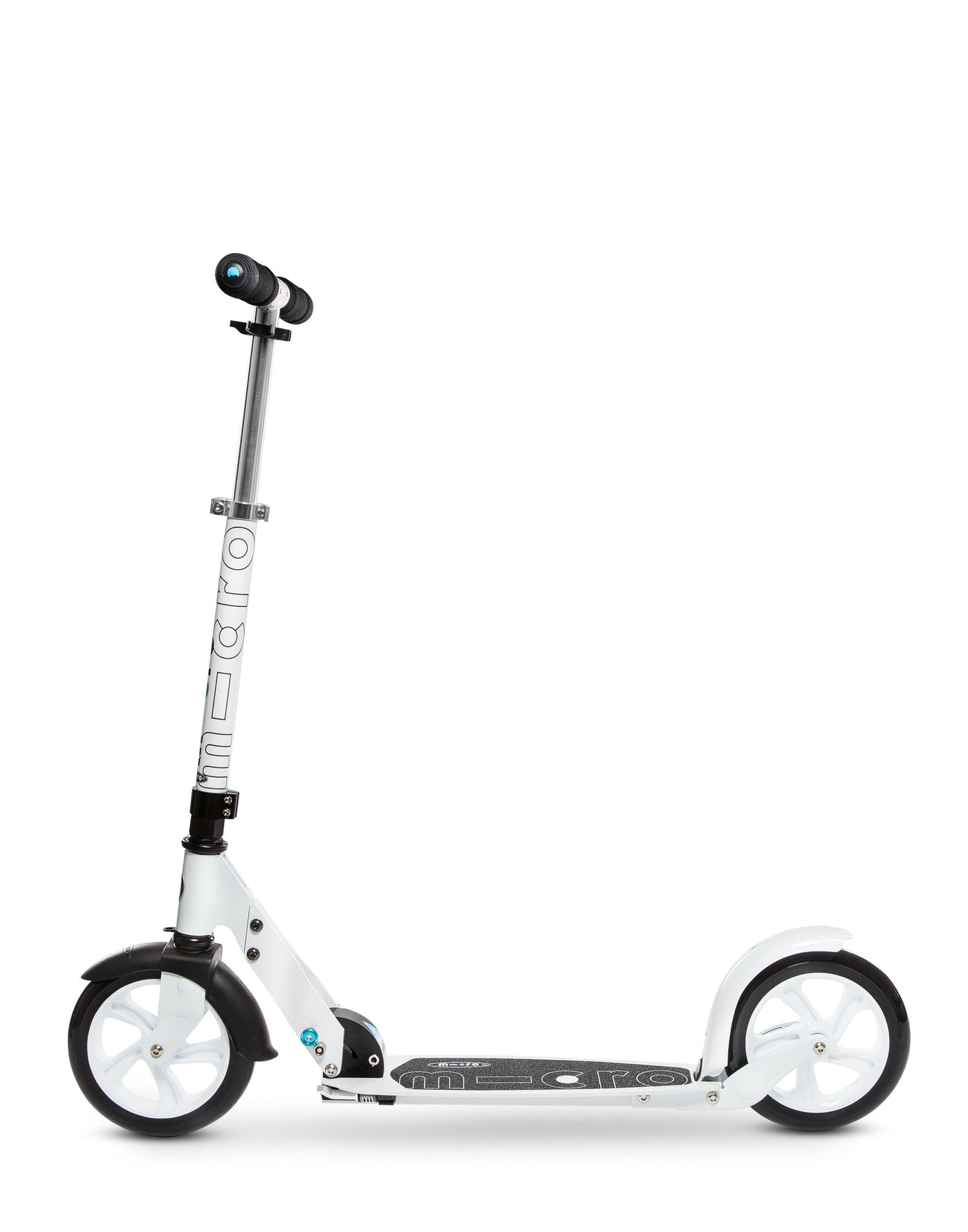 white classic adult 2 wheel scooter side on