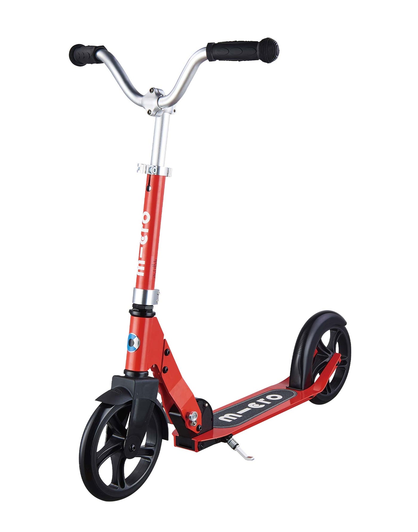 red cruiser 2 wheel kids scooter with large wheels