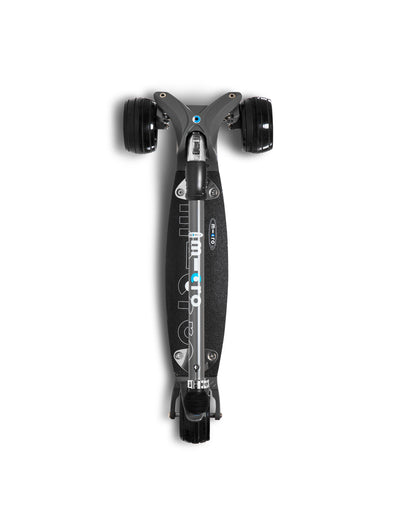 volcano grey kickboard 3 wheel adult scooter deck view