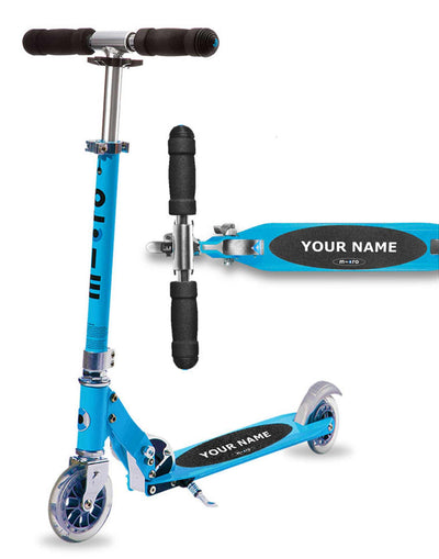 sky blue personalised sprite scooter