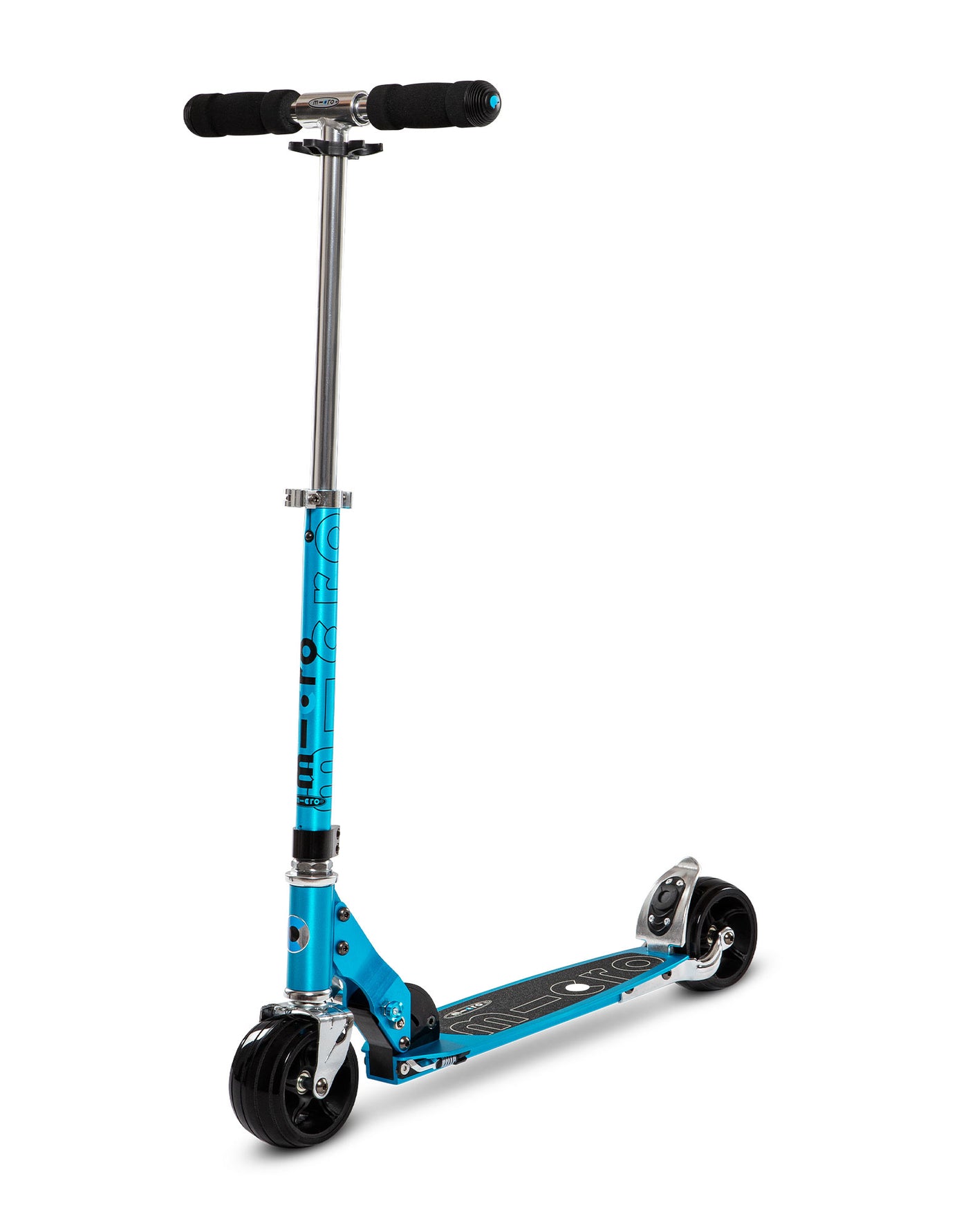 blue rocket 2 wheel scooter with fat wheels