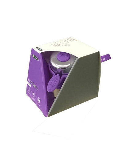 purple scooter bell in gift box