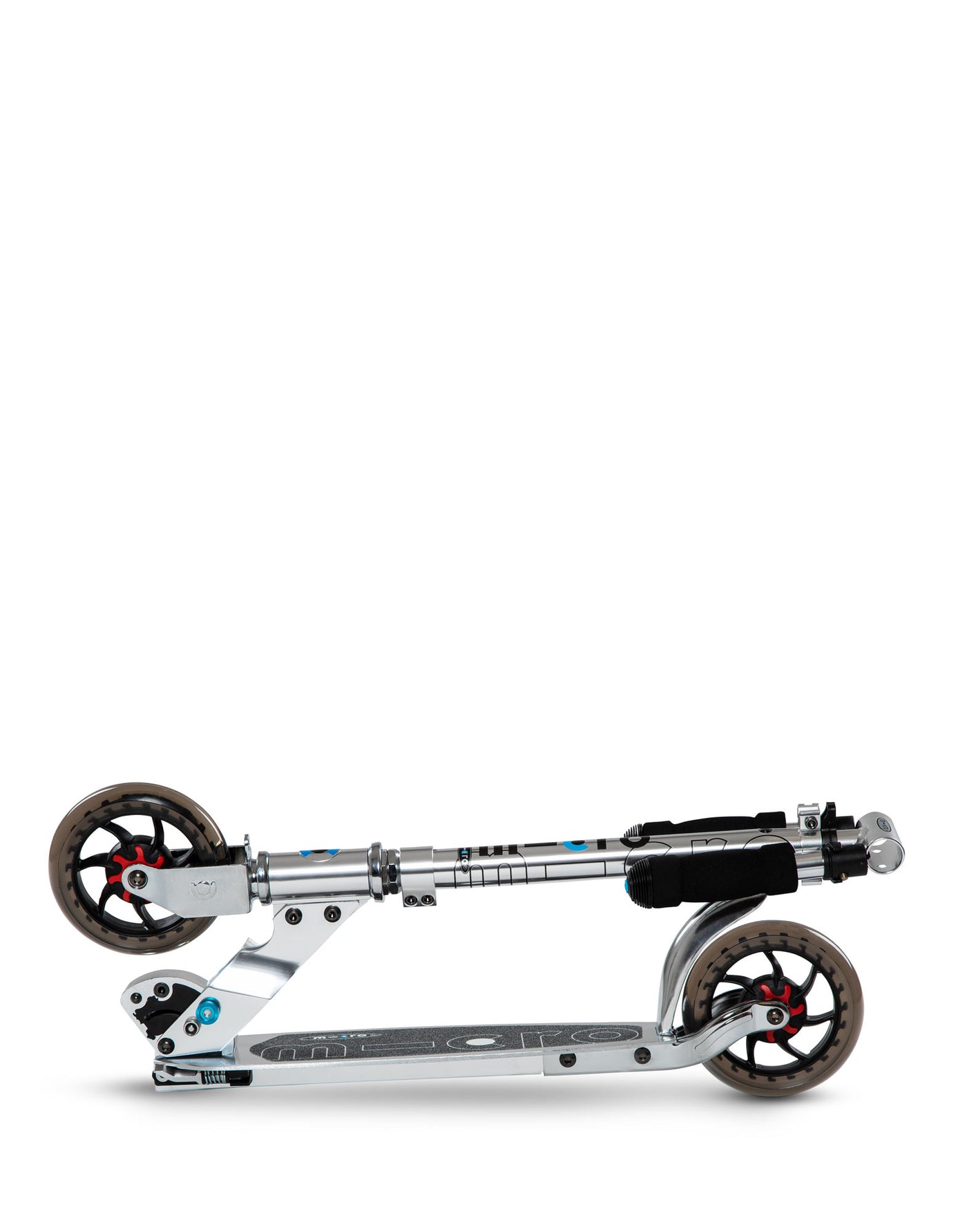 pure silver speed teen and adult scooter folded