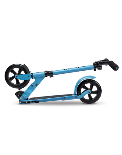 Alaskan blue speed plus deluxe adult scooter folded