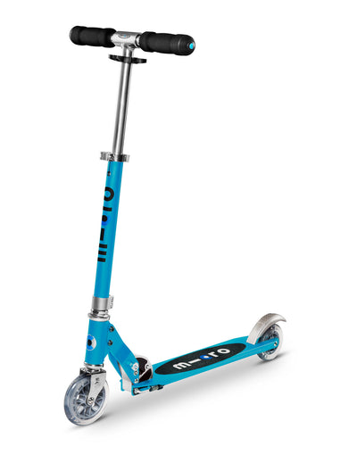 light blue sprite 2 wheel kids scooter