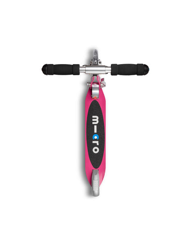 pink sprite 2 wheel kids scooter deck view