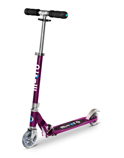 purple sprite 2 wheel kids scooter