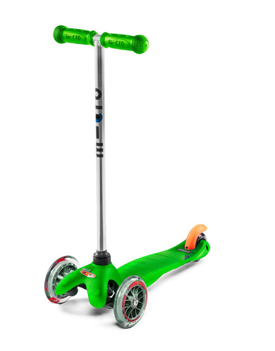 green mini classic 3 wheel toddler scooter