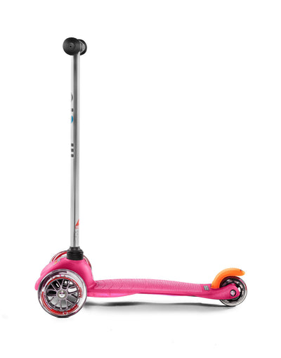 pink mini classic 3 wheel toddler scooter side on
