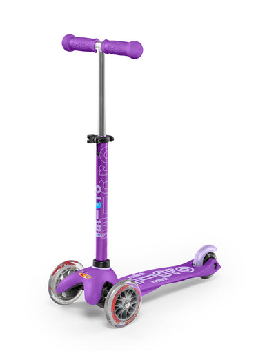 purple mini deluxe 3 wheel scooter