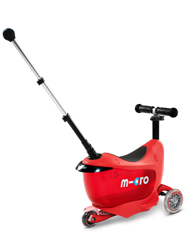 red mini2go deluxe plus ride on scooter rear view